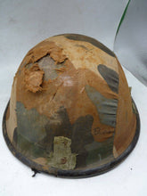 Load image into Gallery viewer, Original WW2 Mk3 Combat Helmet - British / Canadian D-Day Pattern - Indian Cover - The Militaria Shop
