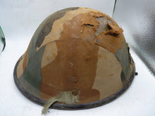 Load image into Gallery viewer, Original WW2 Mk3 Combat Helmet - British / Canadian D-Day Pattern - Indian Cover - The Militaria Shop
