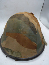 Load image into Gallery viewer, Original WW2 Mk3 Combat Helmet - British / Canadian D-Day Pattern - Indian Cover - The Militaria Shop
