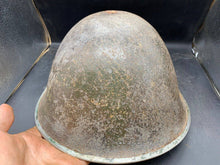 Load image into Gallery viewer, Original WW2 Onwards (1945-1952) British Army Mk4 Turtle Helmet - The Militaria Shop
