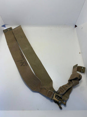 Original WW2 Pattern British Army L Straps Pair - 37 Pattern Webbing Haversack - The Militaria Shop