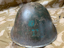 Load image into Gallery viewer, WW2 Mk3 High Rivet Turtle - British / Canadian Army Helmet - Complete with Liner - The Militaria Shop
