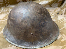 Load image into Gallery viewer, WW2 Mk3 High Rivet Turtle - British / Canadian Army Helmet - Good Original - The Militaria Shop
