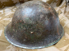 Load image into Gallery viewer, WW2 Mk3 High Rivet Turtle - British / Canadian Army Helmet - Good Original - The Militaria Shop
