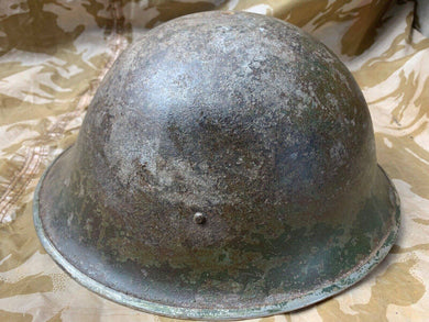 WW2 Mk3 High Rivet Turtle - British / Canadian Army Helmet - Nice Original - The Militaria Shop