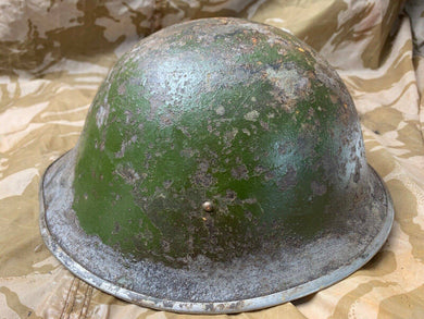 WW2 Mk3 High Rivet Turtle - British / Canadian Army Helmet - Nice Original - The Militaria Shop