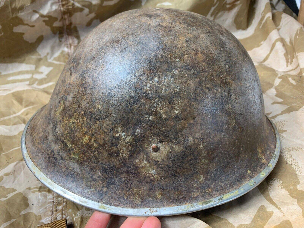 WW2 Mk3 High Rivet Turtle - British / Canadian Army Helmet - Nice Original