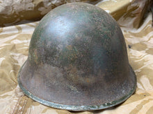 Load image into Gallery viewer, WW2 Mk3 High Rivet Turtle - British / Canadian Army Helmet - Nice Original
