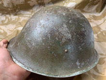 Load image into Gallery viewer, WW2 Mk3 High Rivet Turtle - British / Canadian Army Helmet - Nice Original - The Militaria Shop
