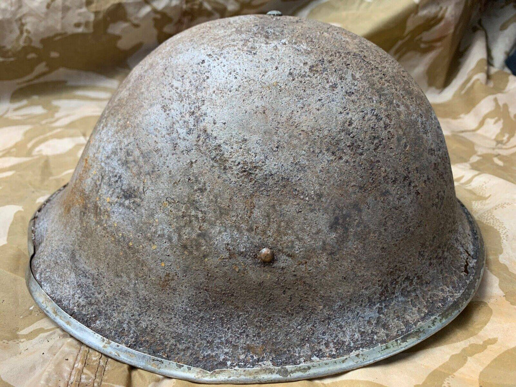 WW2 Mk3 High Rivet Turtle - British / Canadian Army Helmet - Nice Original - The Militaria Shop