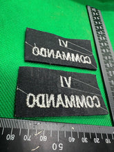 Load image into Gallery viewer, VI 6th Commando British Army Shoulder Titles - WW2 Onwards Pattern
