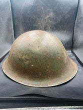 Load image into Gallery viewer, Original WW2 Canadian / British Army Mk3 High Rivet Turtle Helmet
