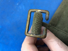 Load image into Gallery viewer, WW2 British Army 37 Pattern Webbing Water Bottle Carrier Harness - 1944 Dated - The Militaria Shop
