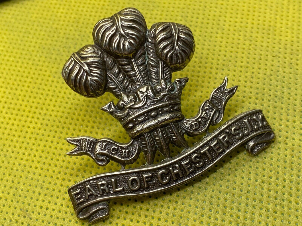 Victorian / WW1 British Army Officer's Slouch Hat / Earl of Chester IY Cap Badge