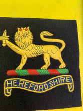 Load image into Gallery viewer, British Army Herefordshire Regiment Embroidered Blazer Badge
