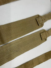 Load image into Gallery viewer, Original WW2 British Army 37 Pattern L Straps Pair - Wartime Dated
