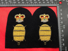 Load image into Gallery viewer, Genuine British Royal Navy Bullion Badge - Mine Warfare MW
