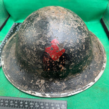 Charger l&#39;image dans la galerie, British Army Mk2 Brodie Helmet - Original WW2 - South African Manufactured
