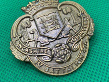 Load image into Gallery viewer, WW1 British Army Lancashire Volunteers - North East Lancashire Wigan Cap Badge
