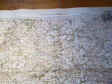 Charger l&#39;image dans la galerie, Large WW2 British Army - 1932 dated General Staff map of DURHAM &amp; SUNDERLAND.

