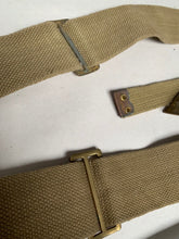 Load image into Gallery viewer, Original WW2 Dated British Army 37 Pattern Webbing L Straps - 1942 Dated
