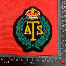 Load image into Gallery viewer, British Army Auxiliary Territorial Service ATS Regiment Embroidered Blazer Badge
