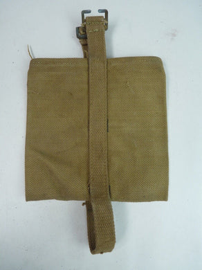 Original WW2 British Army Soldiers Water Bottle Carrier Harness - Dated 1942 - The Militaria Shop