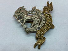 Charger l&#39;image dans la galerie, Original WW2 British Army The West Riding Regiment Cap Badge
