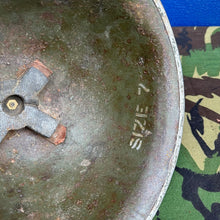 Load image into Gallery viewer, WW2 Canadian Army Mk3 Turtle Helmet - Original Helmet Shell - High Rivet
