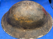 Load image into Gallery viewer, Original WW2 British Army South African Made Combat Helmet Mk2 Brodie - Div Sign
