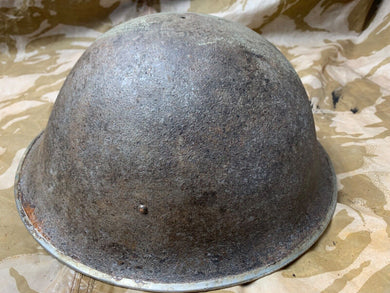 WW2 Mk3 High Rivet Turtle - British / Canadian Army Helmet - Nice Original - The Militaria Shop