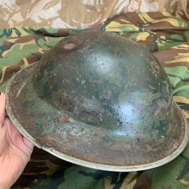 Original WW2 British Style South African Mk2 Army Combat Helmet - The Militaria Shop