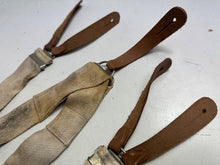 Charger l&#39;image dans la galerie, Original WW2 British Army / RAF Trouser Suspenders - Well Worn Example
