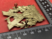 Load image into Gallery viewer, WW1 / WW2 British Army Tyneside Scottish  - White Metal Cap Badge.
