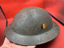 Load image into Gallery viewer, WW2 Style Belgian Army Helmet - Ideal for WW2 British Army Helmet Reenactment
