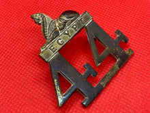 Load image into Gallery viewer, Original British Army 44th Essex Regiment of Foot Victorian OR&#39;s Glengarry Badge
