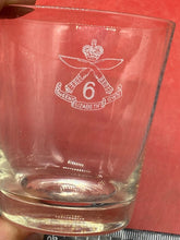 Load image into Gallery viewer, British Army 6th Queen Elizabeth&#39;s Own Gurkha Regiment Engraved Glass Goblet.
