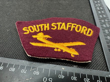 Load image into Gallery viewer, South Stafford Regiment RAF British Army Shoulder Title - WW2 Onwards Pattern
