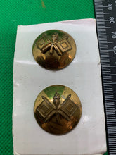 Load image into Gallery viewer, Genuine US Army Collar Disc Badges Pair - Signal Corps
