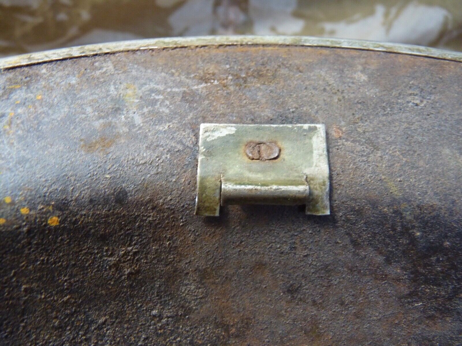 Original WW2 British Style South African Mk2 Army Combat Helmet - The Militaria Shop
