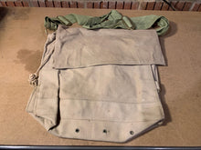 Load image into Gallery viewer, Original WW2 British Army Indian Made Soldiers Gas Mask Bag &amp; Strap - 1943 Dated
