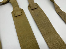 Load image into Gallery viewer, Original WW2 British Army 37 Pattern L Straps Pair - Wartime Dated
