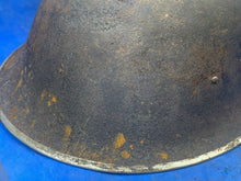 Load image into Gallery viewer, Original WW2 British Army / Canadian Army Mk3 Turtle Combat Helmet
