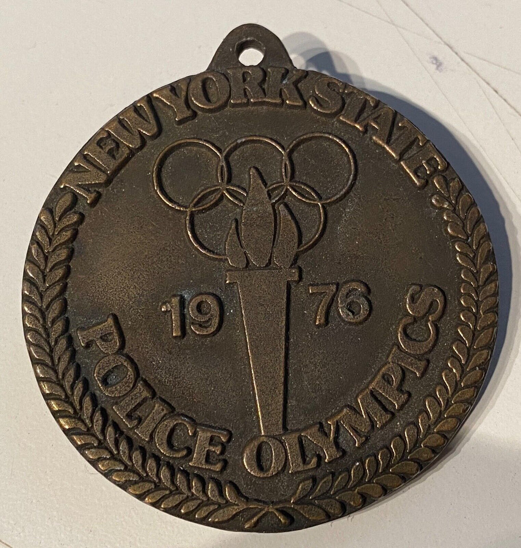 A nice 1976 New York STATE Police Olympics bronze medal in superb condition B47