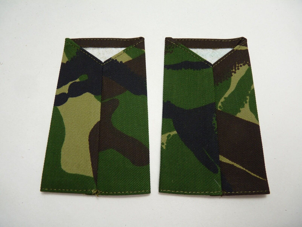 QARANC Jungle DPM Rank Slides / Epaulette Pair Genuine British Army - NEW