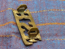 Load image into Gallery viewer, Original British Army RSF Royal Scots Fusiliers Brass Shoulder Title
