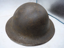 Load image into Gallery viewer, Original WW2 British Army Mk2 Army Brodie Combat Helmet - Div Sign
