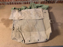 Load image into Gallery viewer, Original WW2 British Army Indian Made Soldiers Gas Mask Bag &amp; Strap - 1943 Dated
