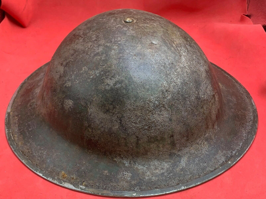 Original WW2 Combat Helmet - British / South African Army Mk2 Brodie Helmet