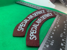 Load image into Gallery viewer, British Army Special Air Service Shoulder Title Pair
